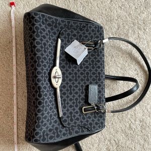 Coach black signature shoulder and crossbody bag NWT